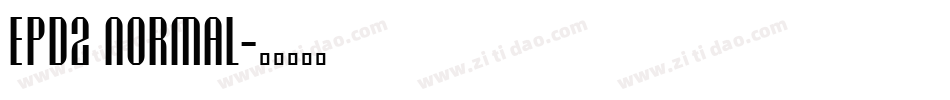 EPD2 Normal字体转换